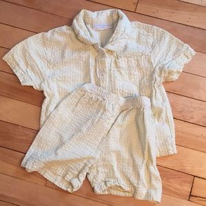 Little White Company 18-24 mo seersucker pajamas
